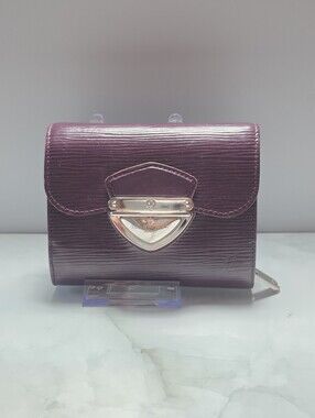 Louis Vuitton Epi Koala Compact Wallet Cassis Purple Leather